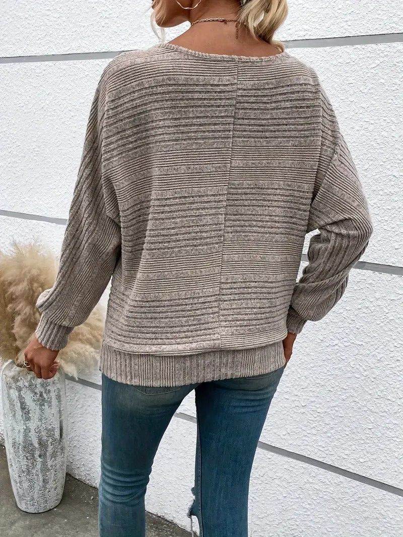 Knit Sweater – Bat Sleeves & Structured Shape For Layering