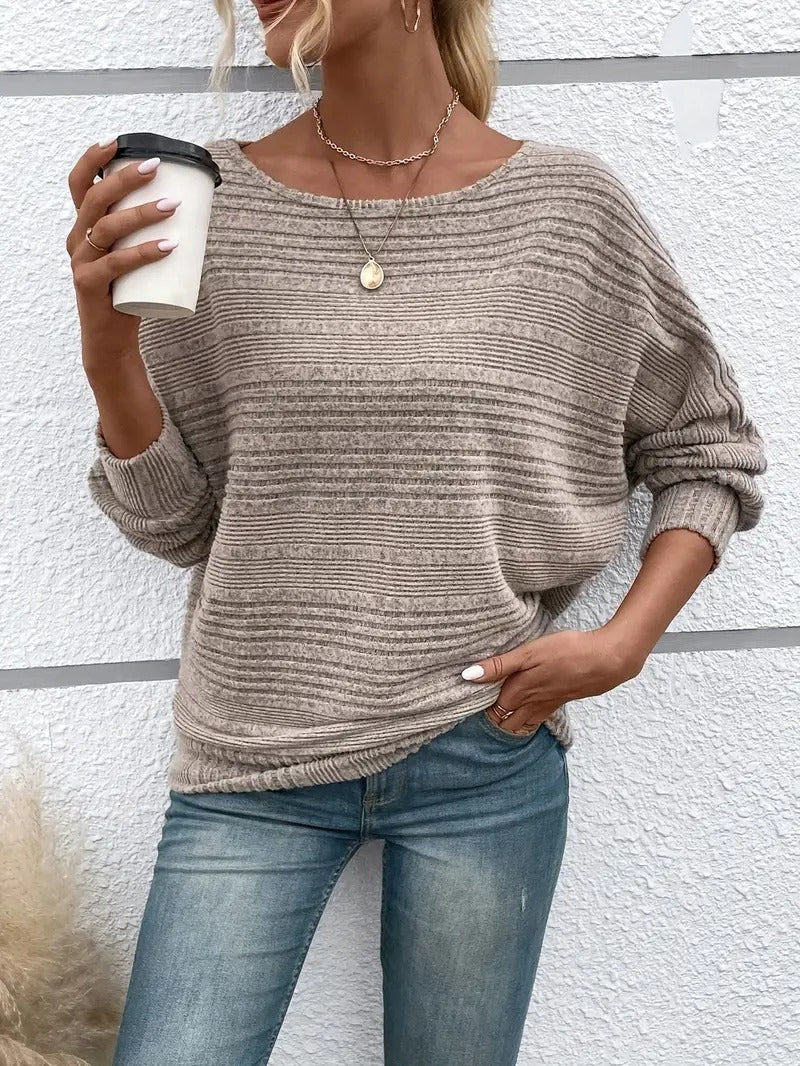 Knit Sweater – Bat Sleeves & Structured Shape For Layering