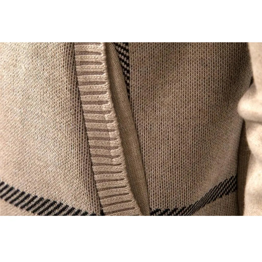 Knit Sweater - Full Zip Front & Soft Yarn Blend Warmth