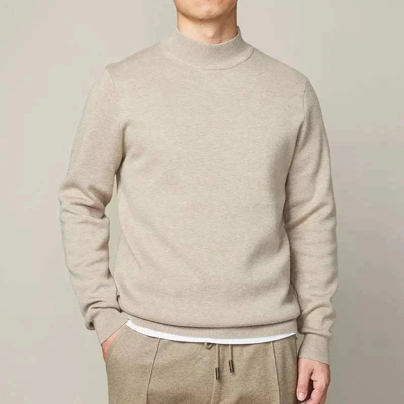Knit Sweater – Half Turtleneck Collar & Holds Shape