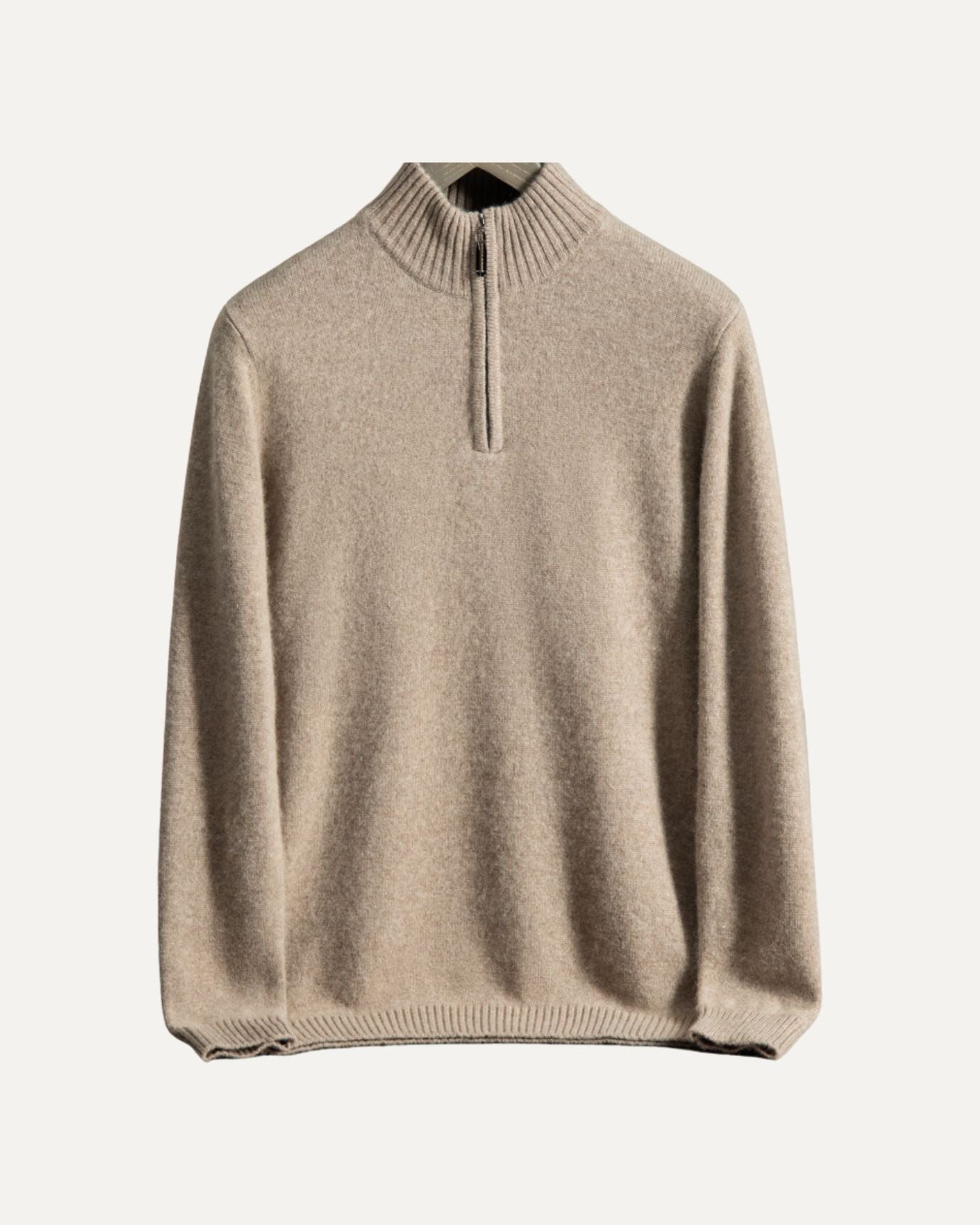 Knit Sweater – Half Zip Neck & Shape Retaining Warmth