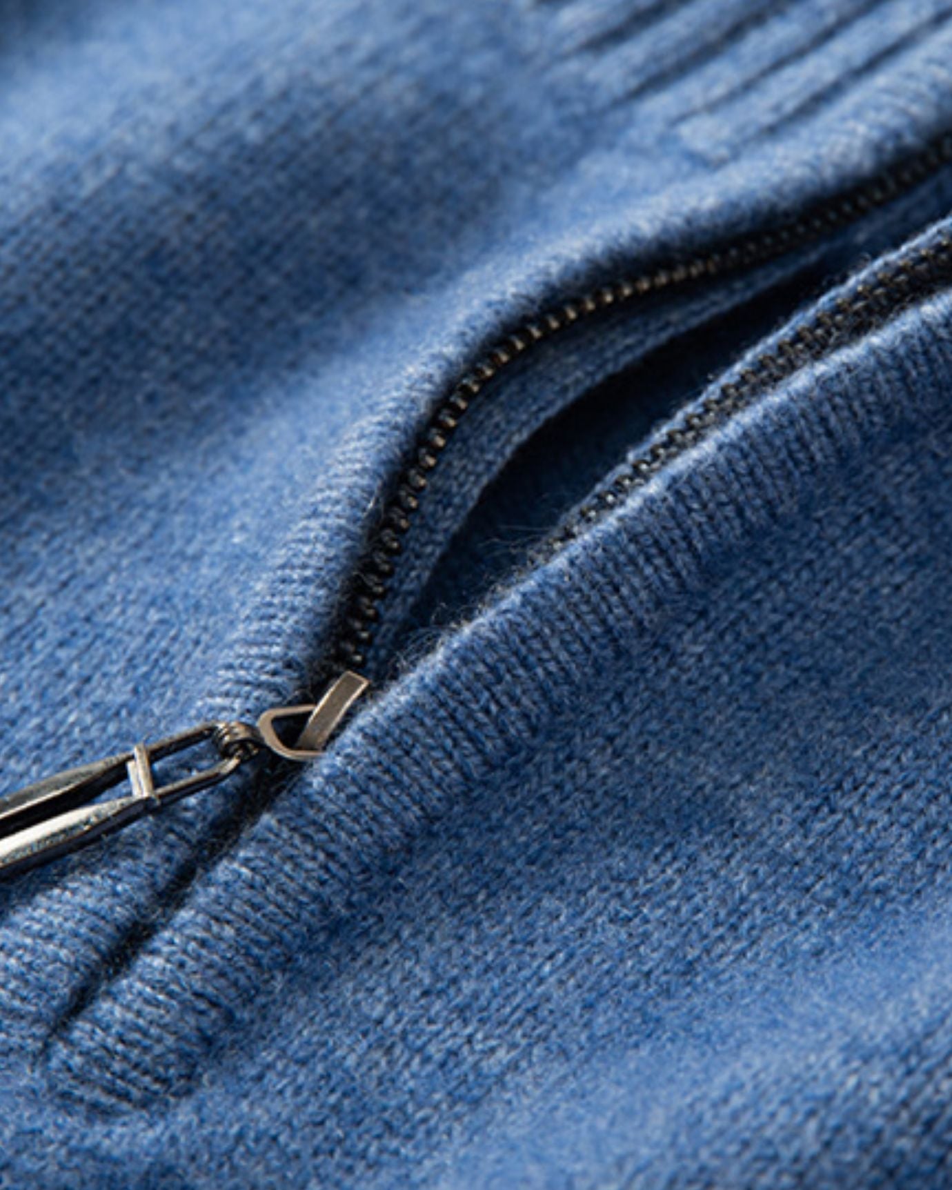 Knit Sweater – Half Zip Neck & Shape Retaining Warmth