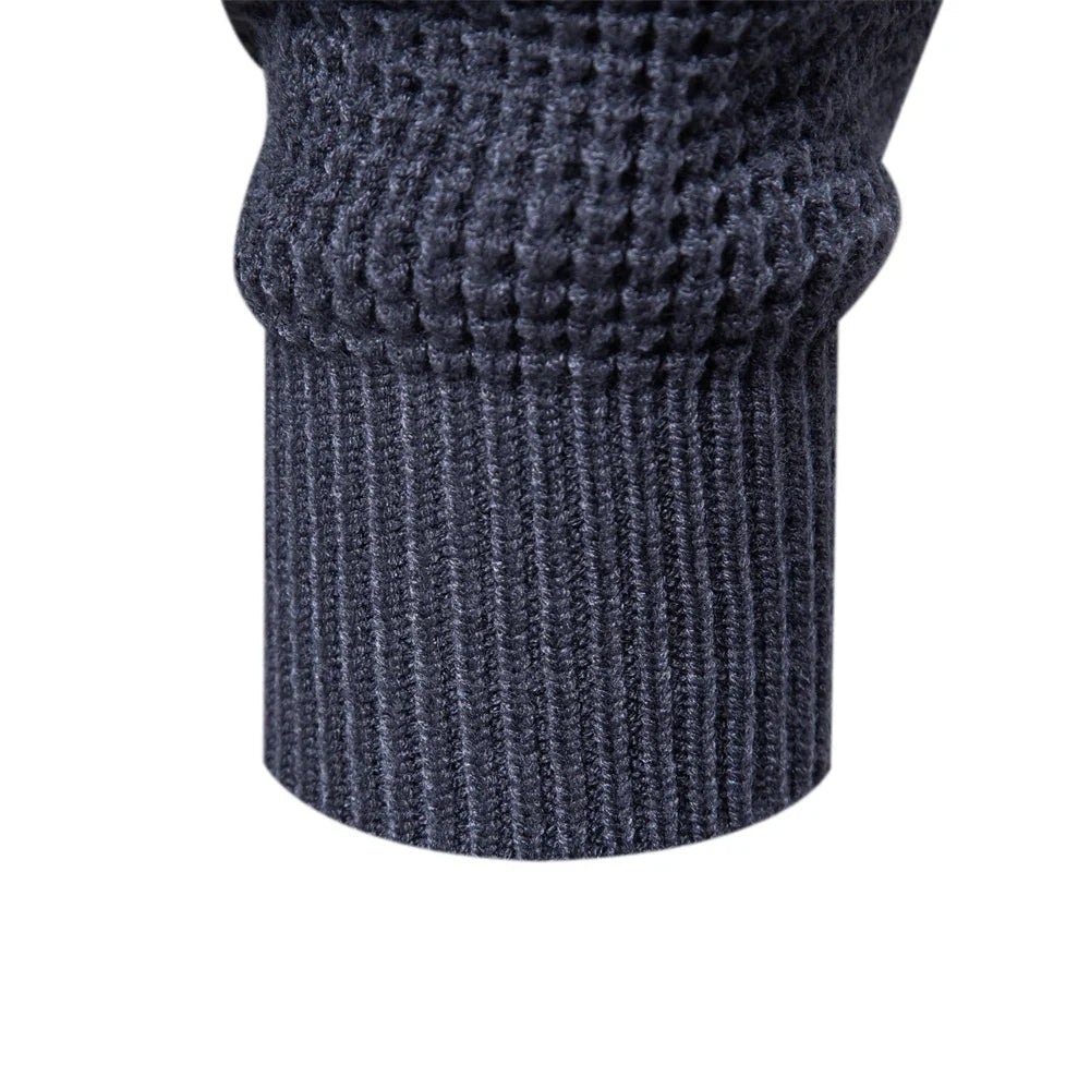 Knit Sweater – Patchwork Panels & Easy Layering Warmth