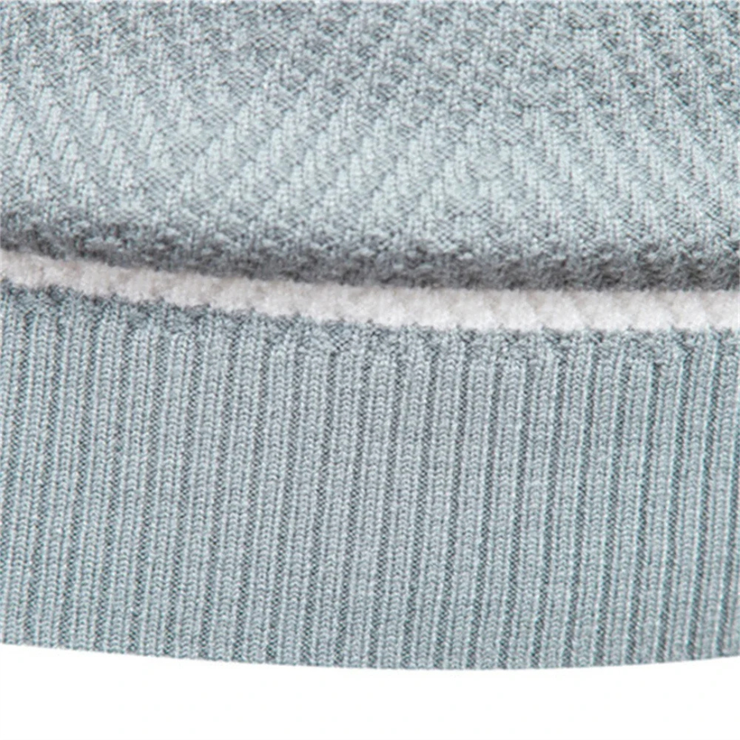 Knit Sweater - Polyester Blend Textured And Warm Airflow