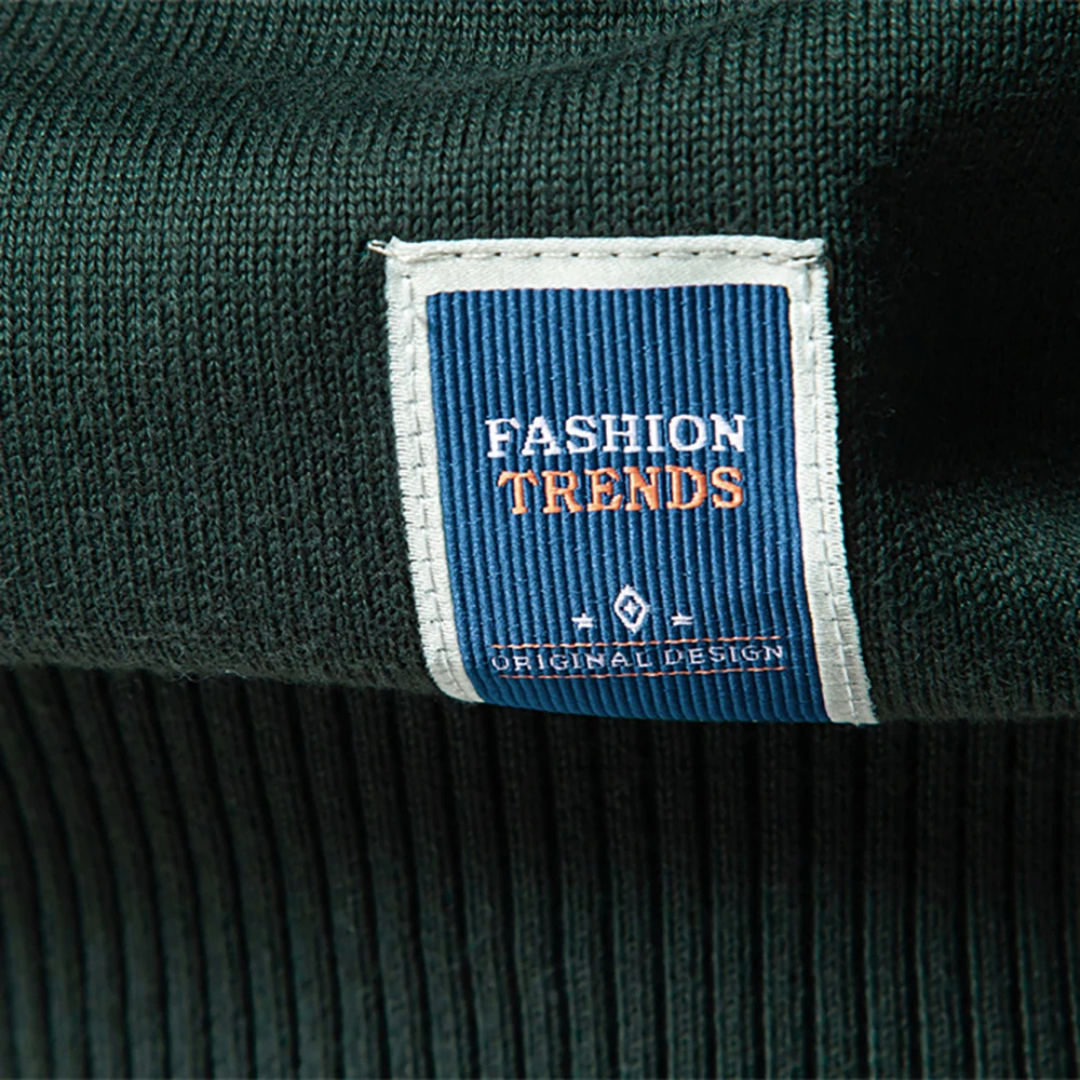 Knit Sweater - Quarter Zip Neck & Smooth Layering Fit