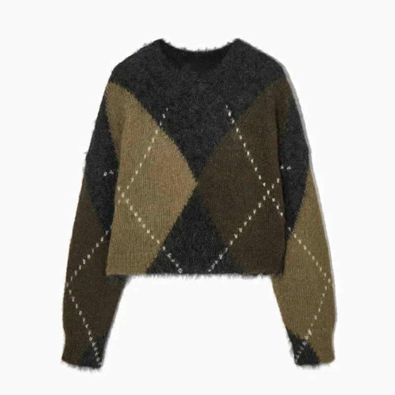 Knit Sweater - Soft Blend Knit & Neat Shape Fit Warmth