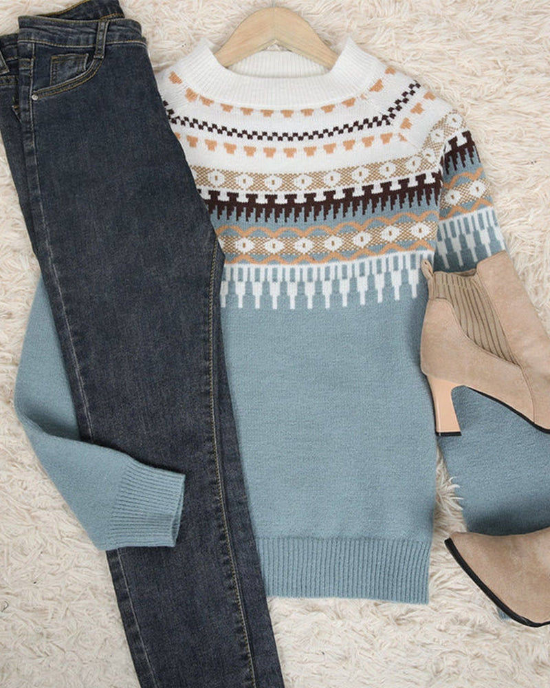 Knit Sweater - Soft Blend Knit & Warm Flexible Shape