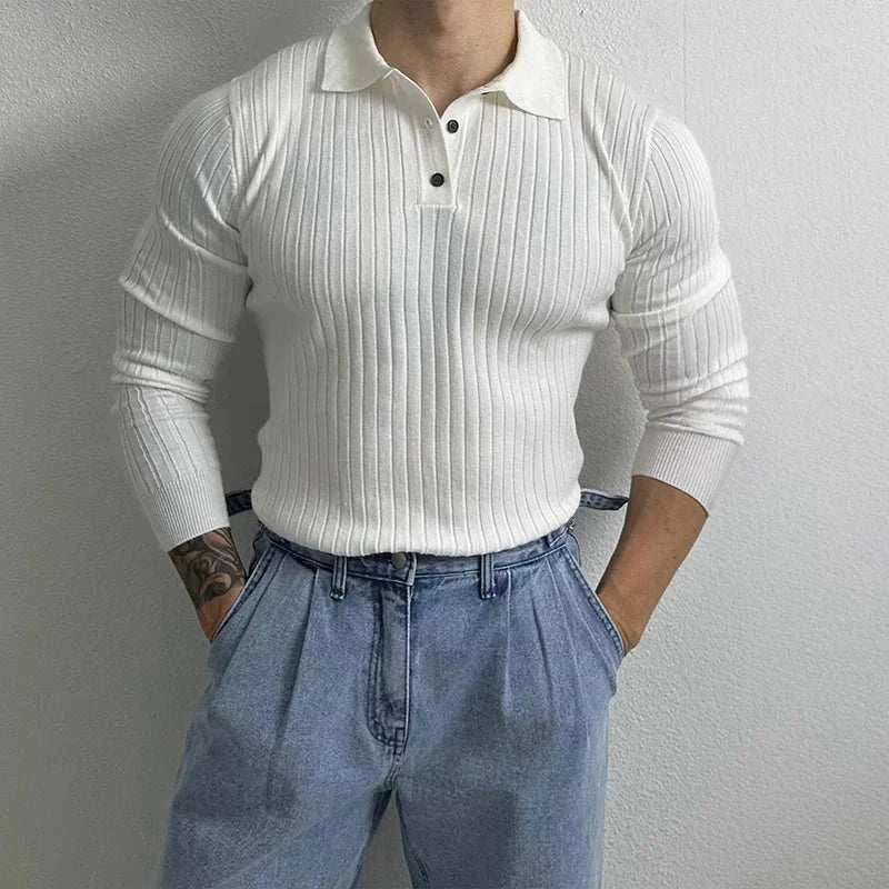 Knit Sweater - Soft Blend Slim Shape And Breathable Warmth