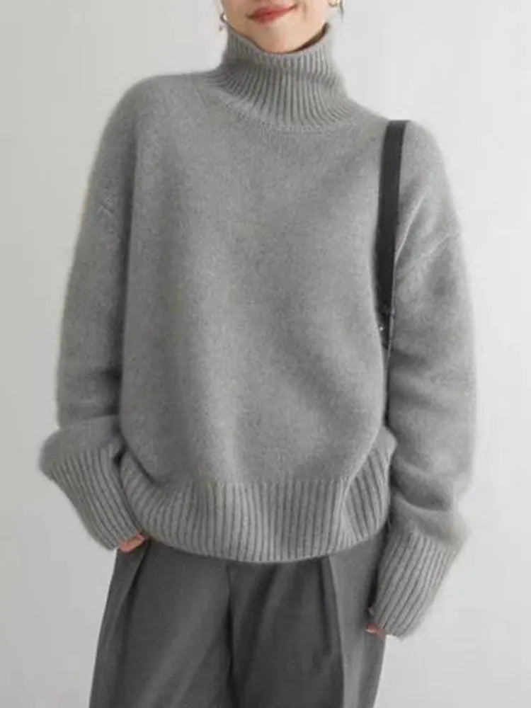 Knit Sweater – Soft Collar & Relaxed Shape For Ease