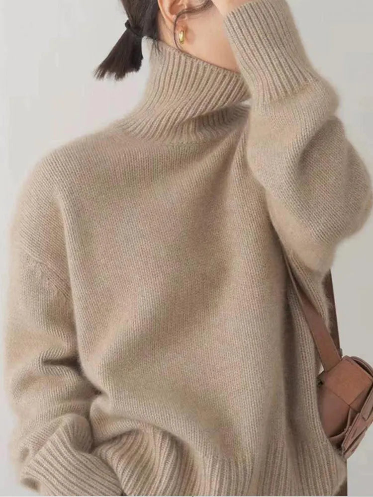 Knit Sweater – Soft Collar & Relaxed Shape For Ease