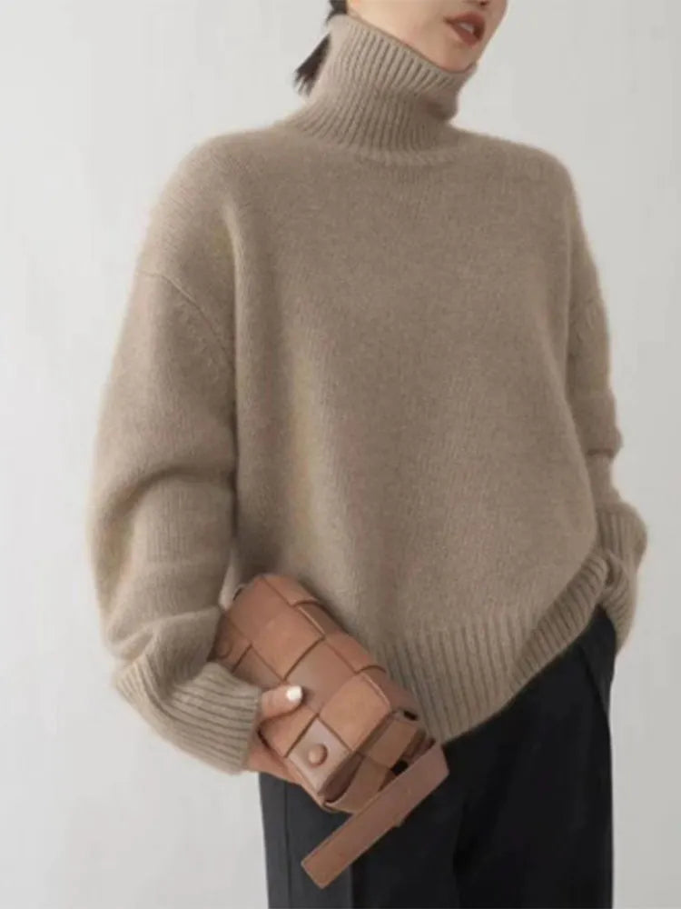 Knit Sweater – Soft Collar & Relaxed Shape For Ease
