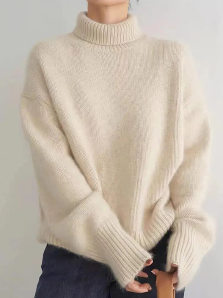 Knit Sweater – Soft Collar & Relaxed Shape For Ease