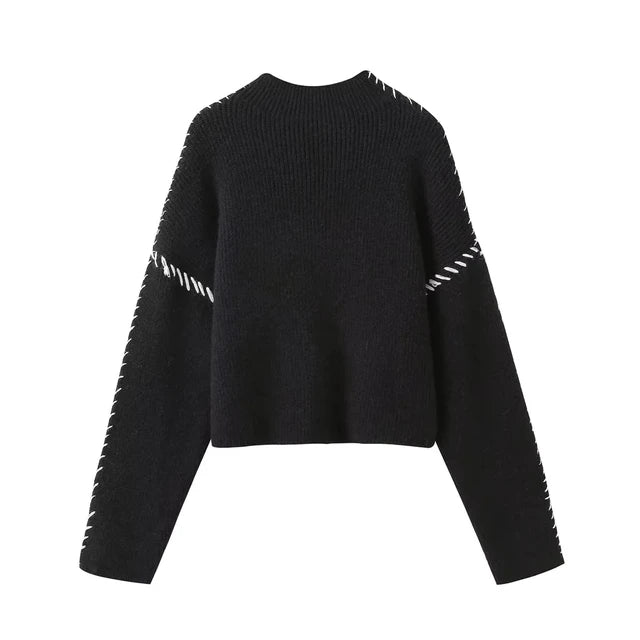 Knit Sweater - Soft Knit Blend Long Shape & Easy Movement