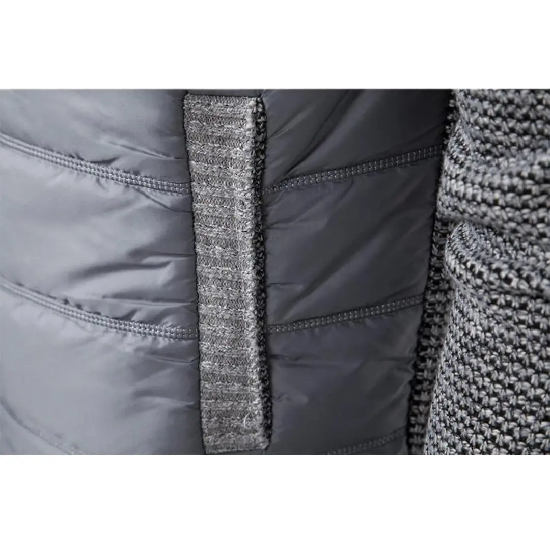 Knit Sweater - Zip Front And Ribbed Trim For Easy Wear