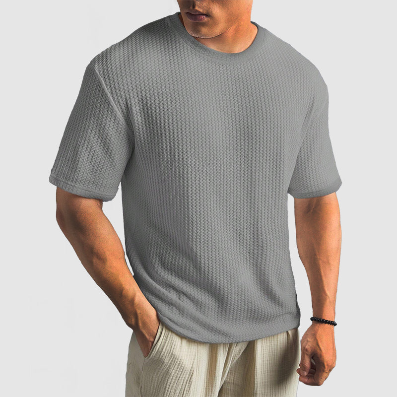 Knit T Shirt - Structured Knit & Breathable Shape Retention