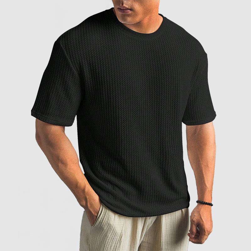 Knit T Shirt - Structured Knit & Breathable Shape Retention