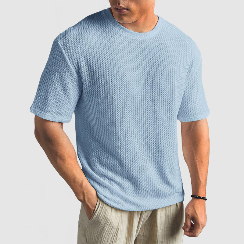 Knit T Shirt - Structured Knit & Breathable Shape Retention