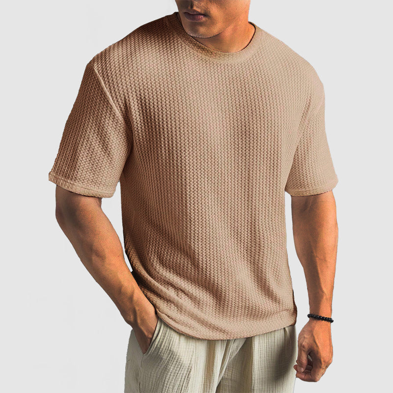 Knit T Shirt - Structured Knit & Breathable Shape Retention