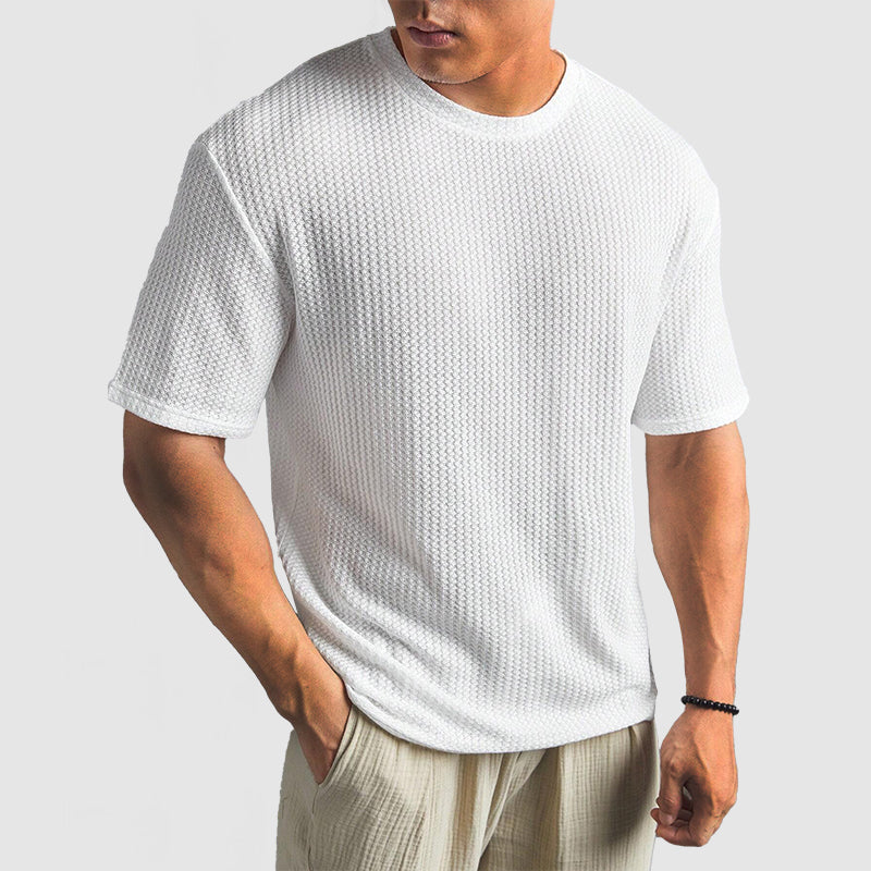 Knit T Shirt - Structured Knit & Breathable Shape Retention