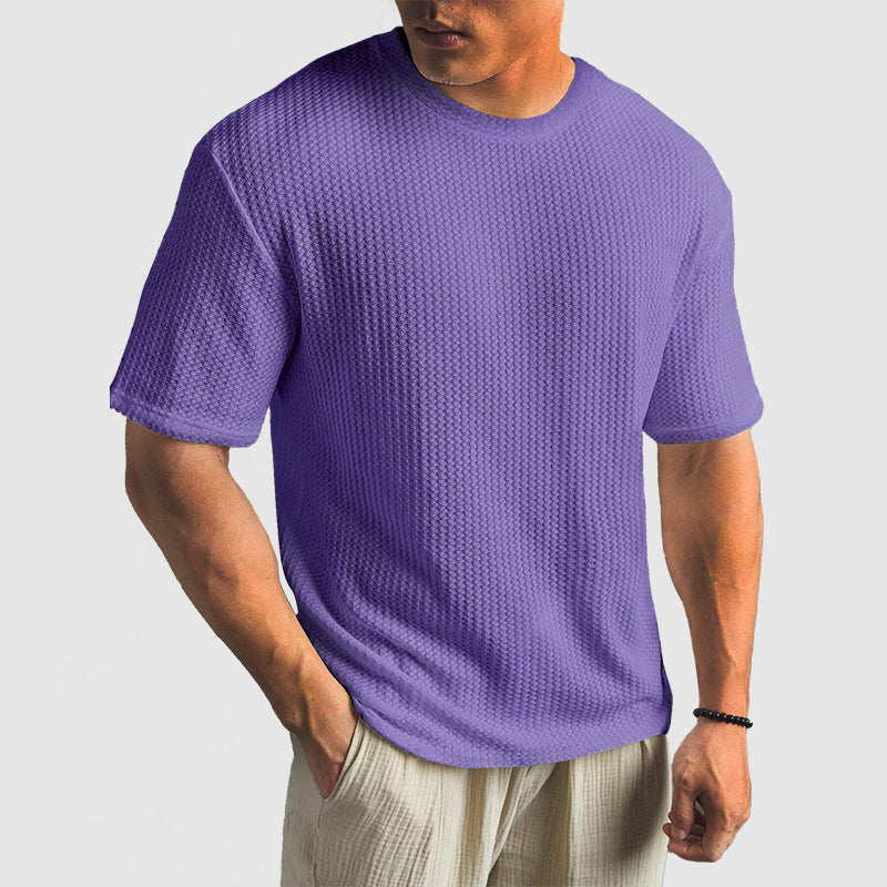 Knit T Shirt - Structured Knit & Breathable Shape Retention