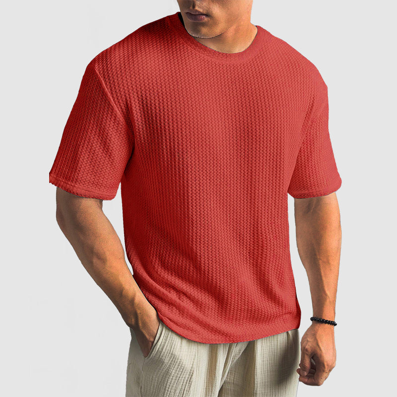 Knit T Shirt - Structured Knit & Breathable Shape Retention