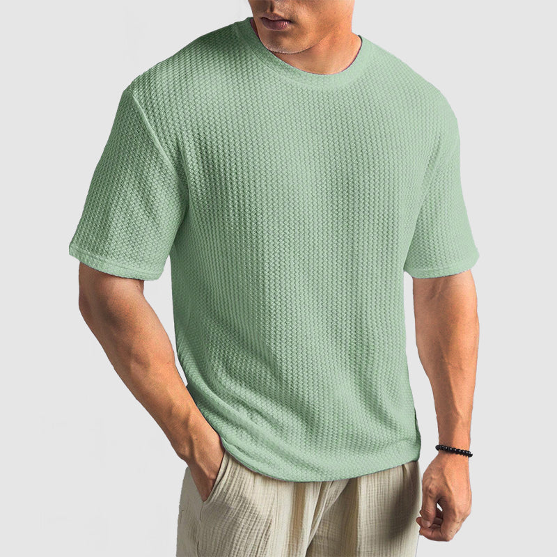Knit T Shirt - Structured Knit & Breathable Shape Retention