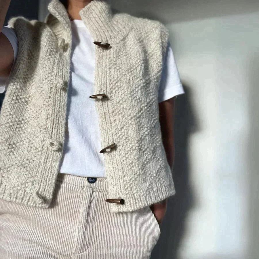 Knit Vest – Acrylic Blend Drape & Lightweight Layering