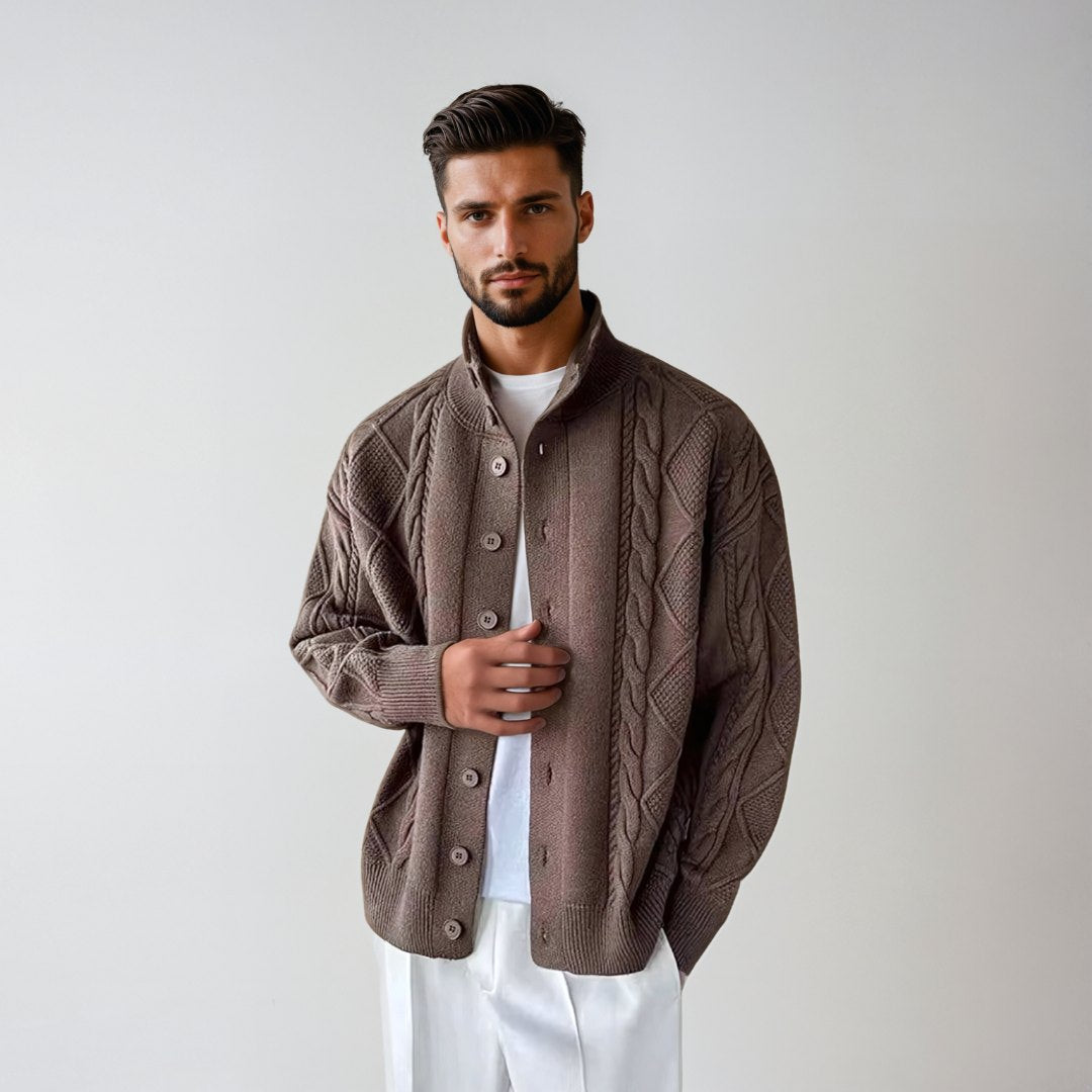 Knitted Waistcoat – Cable Pattern And Easy Layering Fit