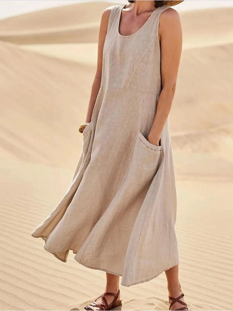 Women's Flowing Summer Maxi Dress - Plus Size Available 2