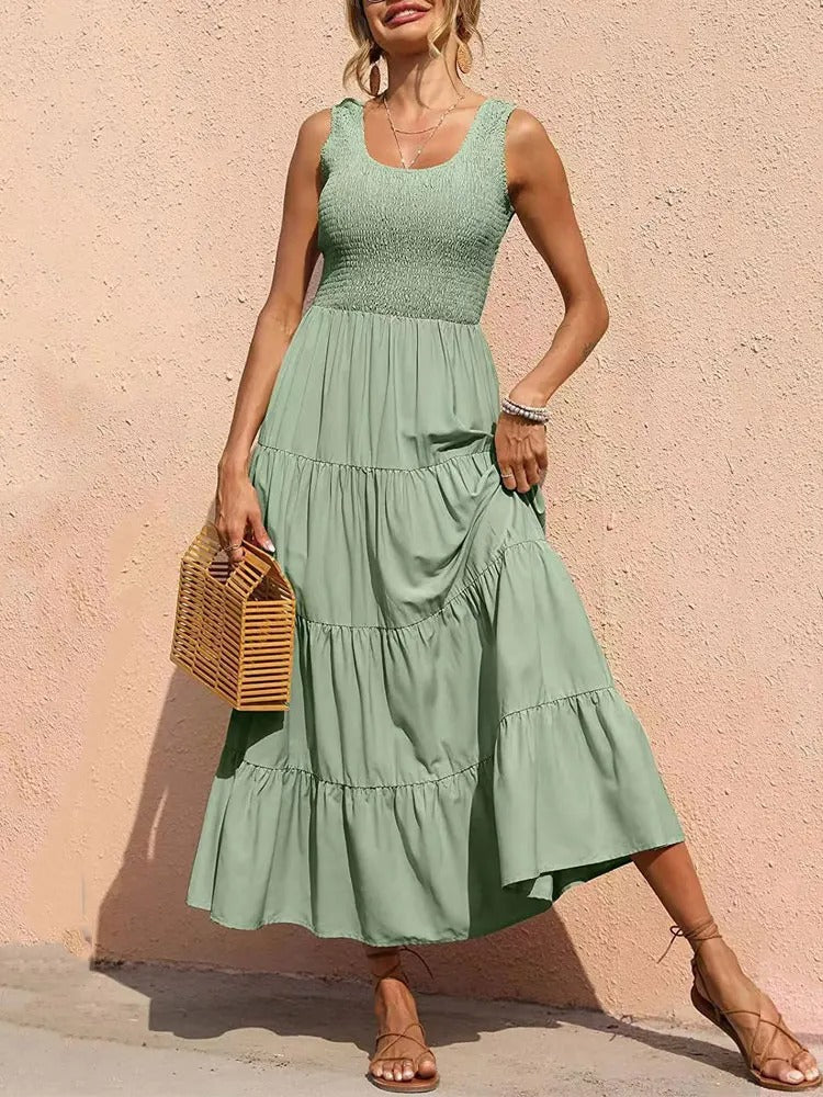 Lightweight Blend Dress - Long Silhouette And Easy Movement
