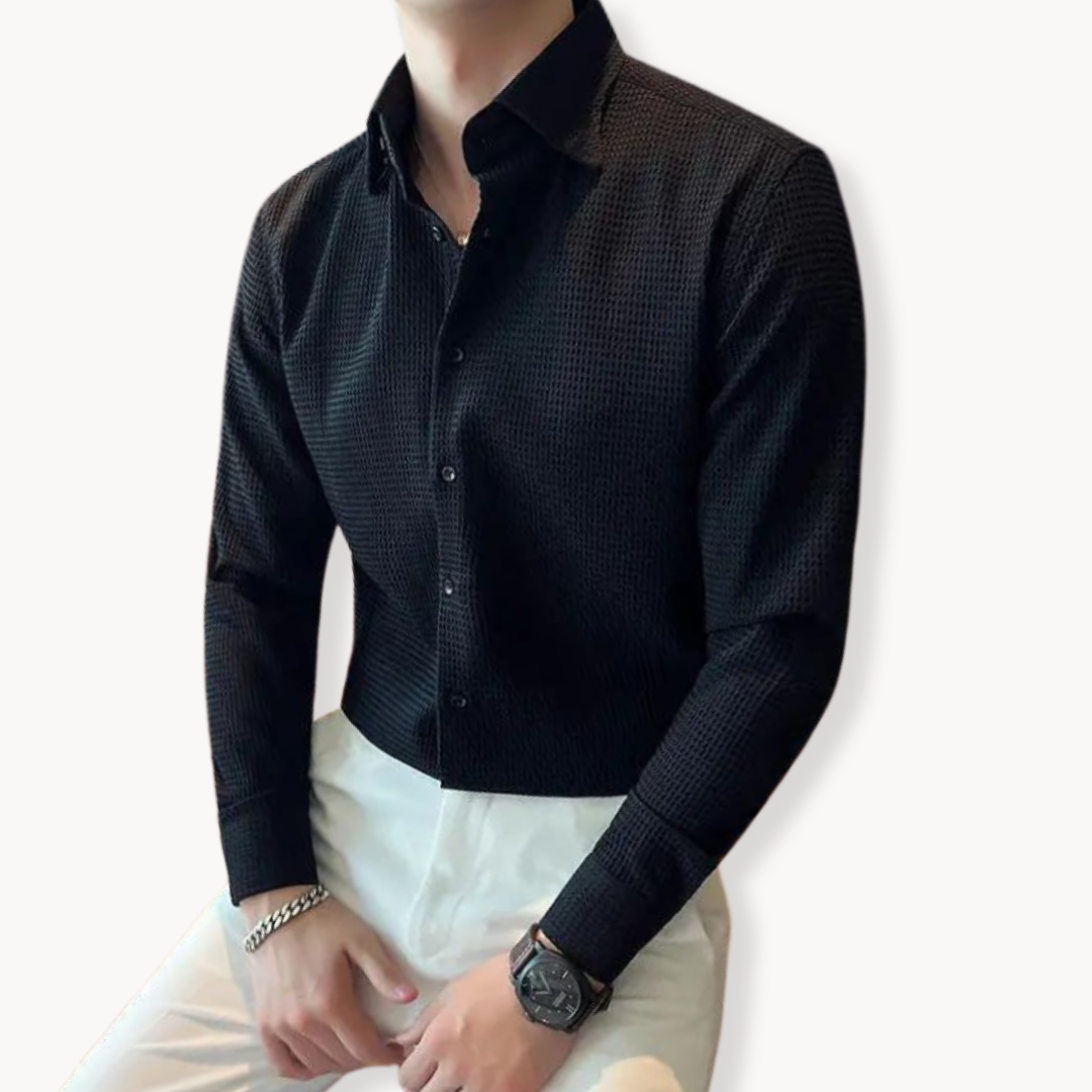 Lightweight Blend Shirt - Point Collar & Keeps Shape