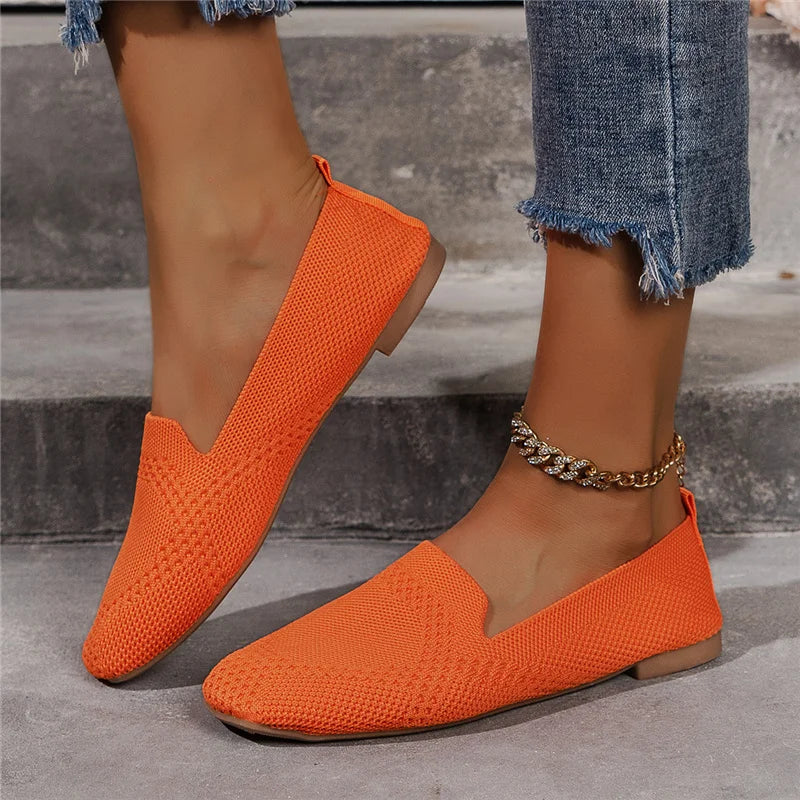 Loafers – Breathable Knit Blend Upper & Stable Base