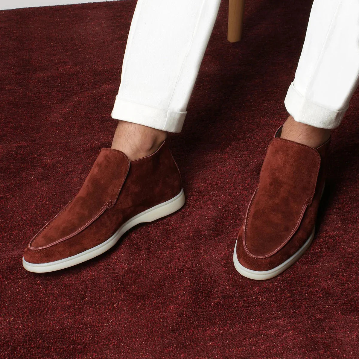 Loafers - Soft Blend Slip On & Cushioned Insole Traction