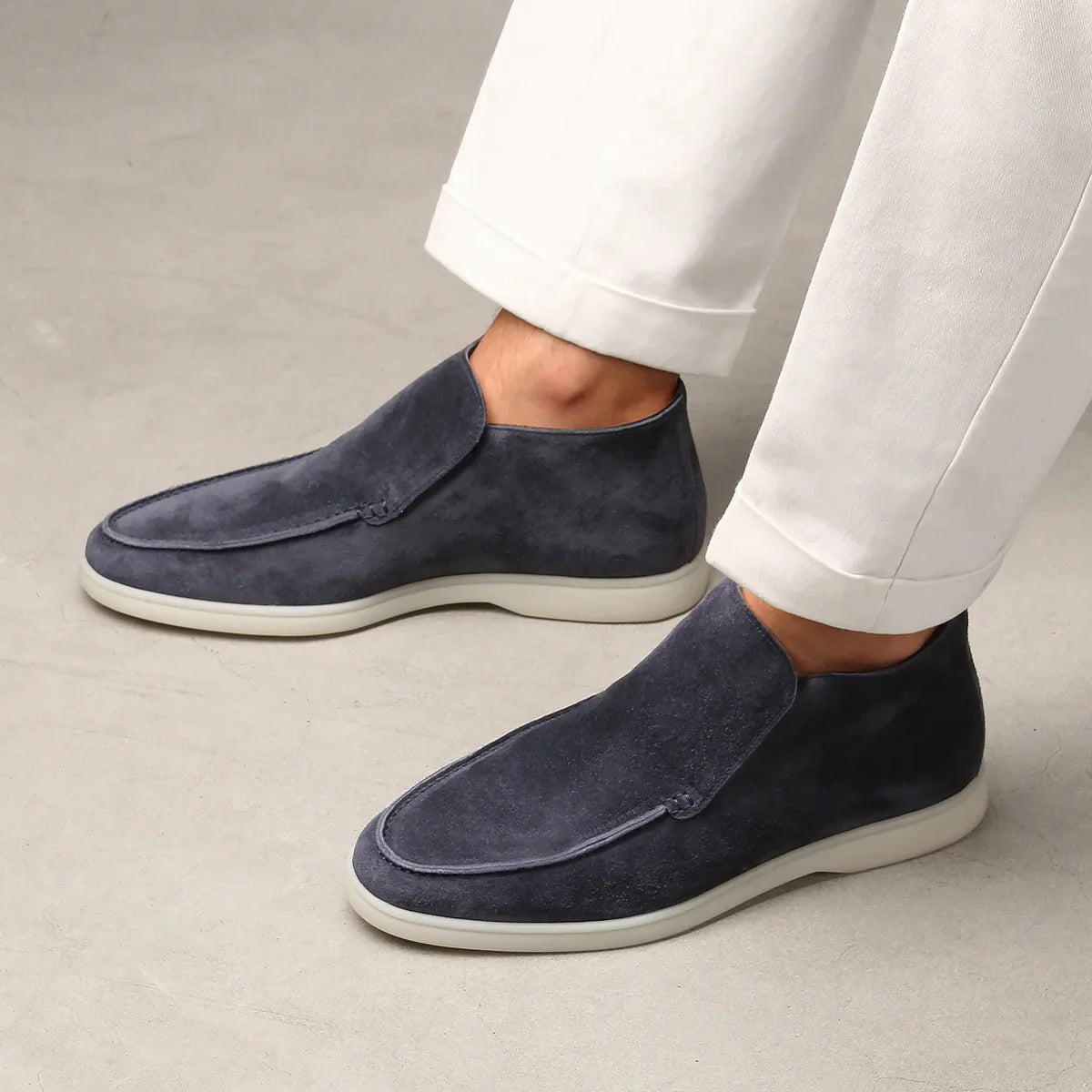 Loafers - Soft Blend Slip On & Cushioned Insole Traction