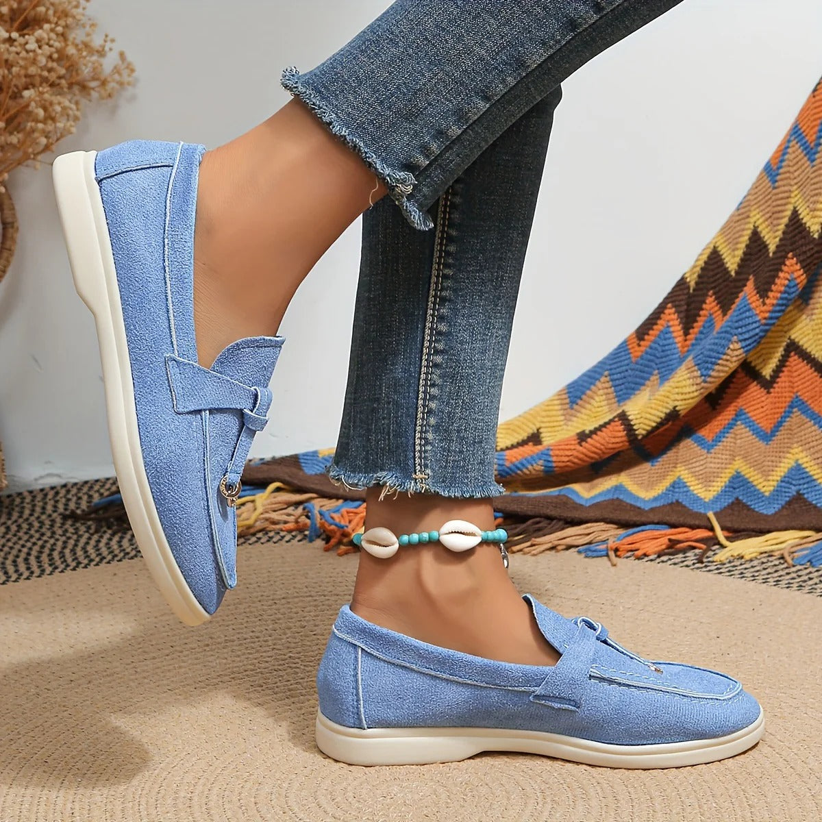 Loafers – Synthetic Blend Slip On & Cushioned Insole