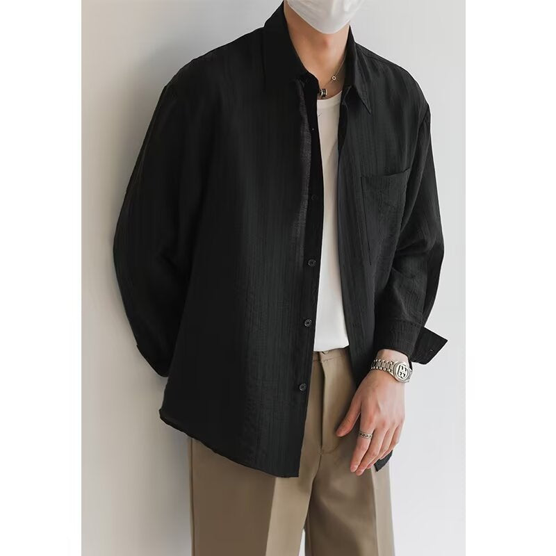 Long Sleeve Shirt - Button Front & Breathable Blend Comfort