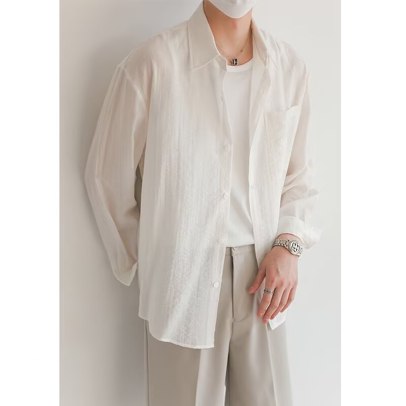 Long Sleeve Shirt - Button Front & Breathable Blend Comfort