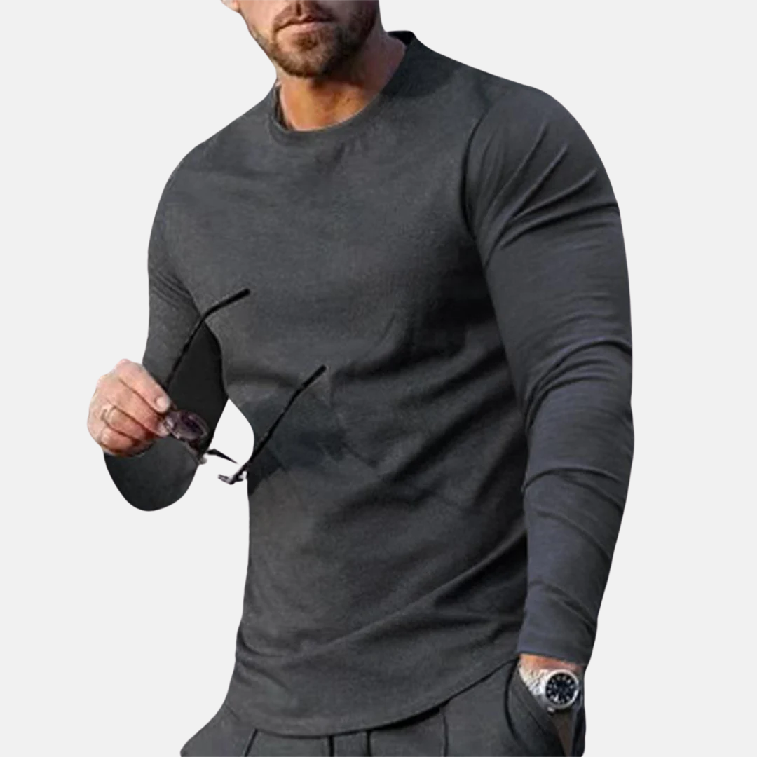 Long Sleeve Tee - Soft-Blend Digital Print & Easy Layering