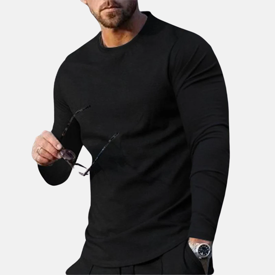 Long Sleeve Tee - Soft-Blend Digital Print & Easy Layering