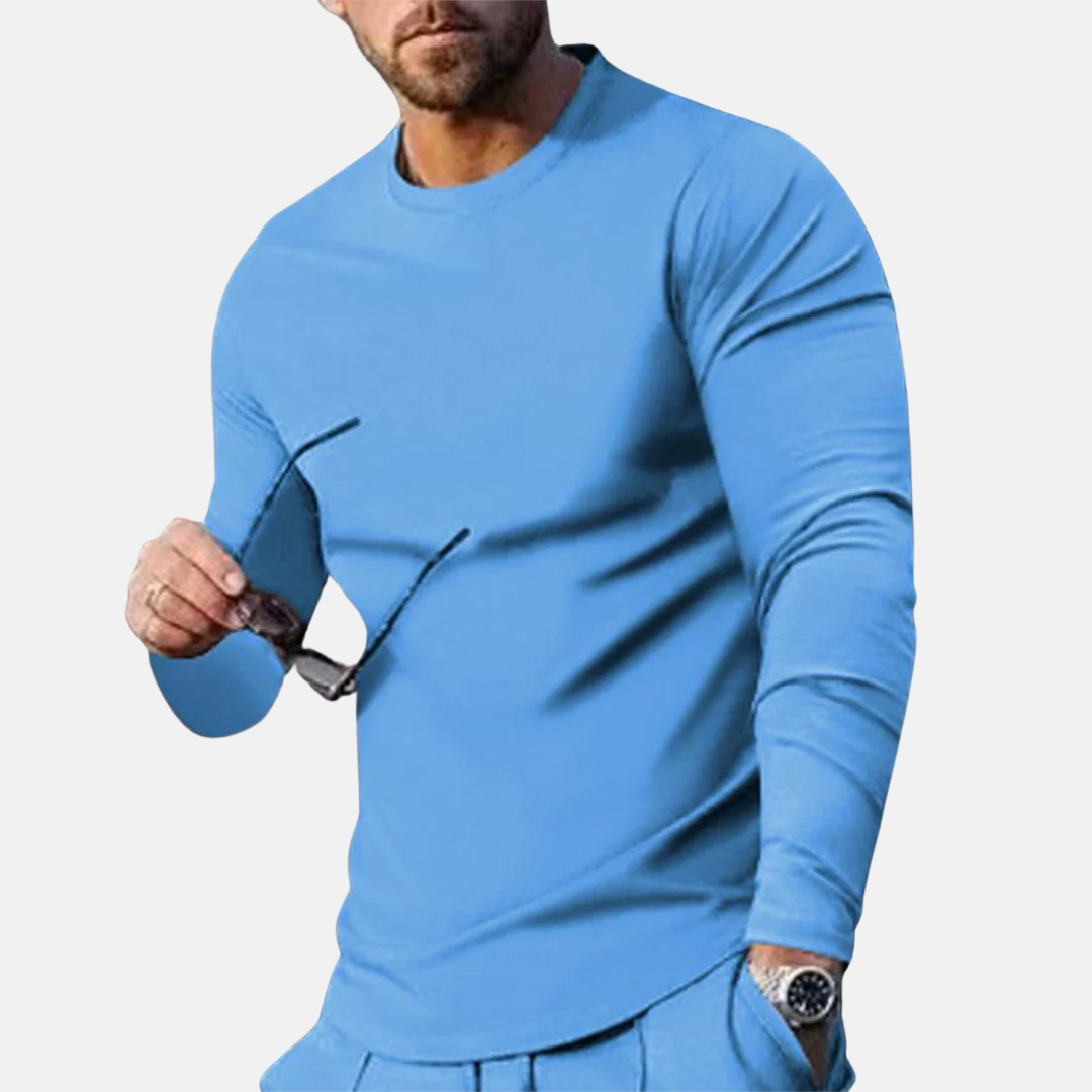 Long Sleeve Tee - Soft-Blend Digital Print & Easy Layering