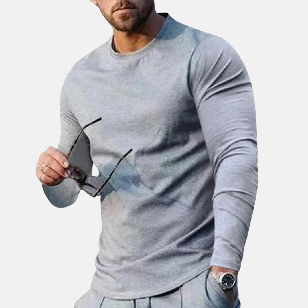 Long Sleeve Tee - Soft-Blend Digital Print & Easy Layering