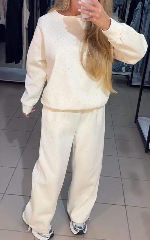 Lounge Set - Sparkle Knit Two Piece & Relaxed Shape