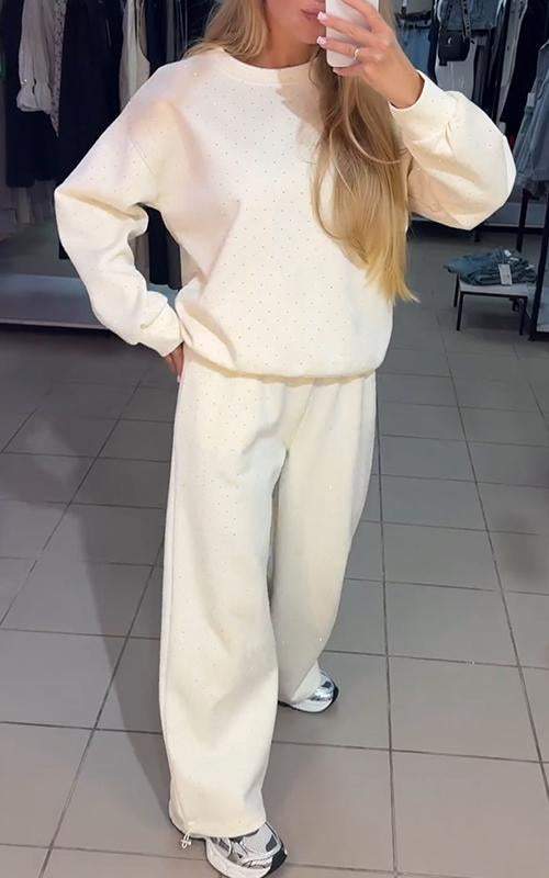 Lounge Set - Sparkle Knit Two Piece & Relaxed Shape