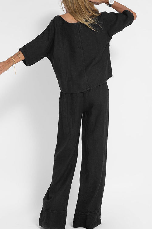 Women's Cotton-Linen Suit-5
