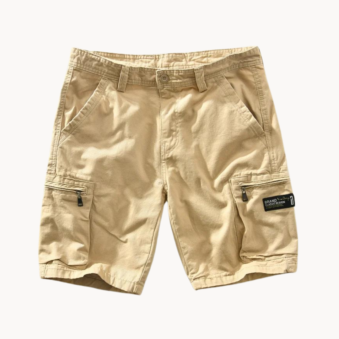 Men's Cargo Shorts with Multiple Pockets and Stretch Fabric 1
