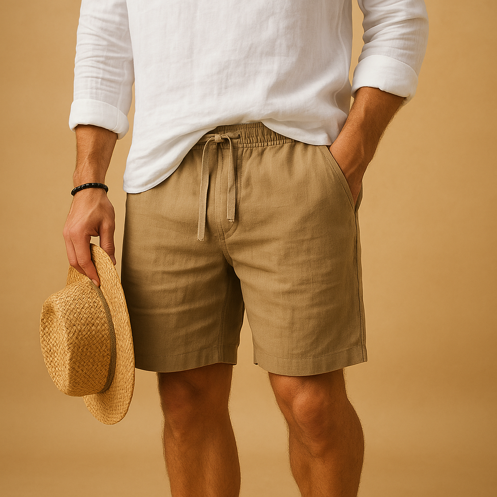 Men's Casual Summer Shorts with Drawstring Closure 0