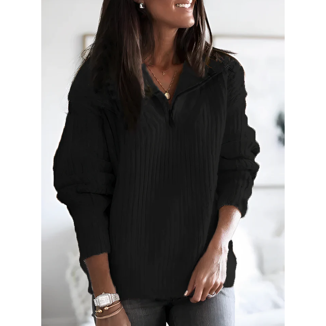 Men's Half Zip Sweater - Knitted Winter Style 2