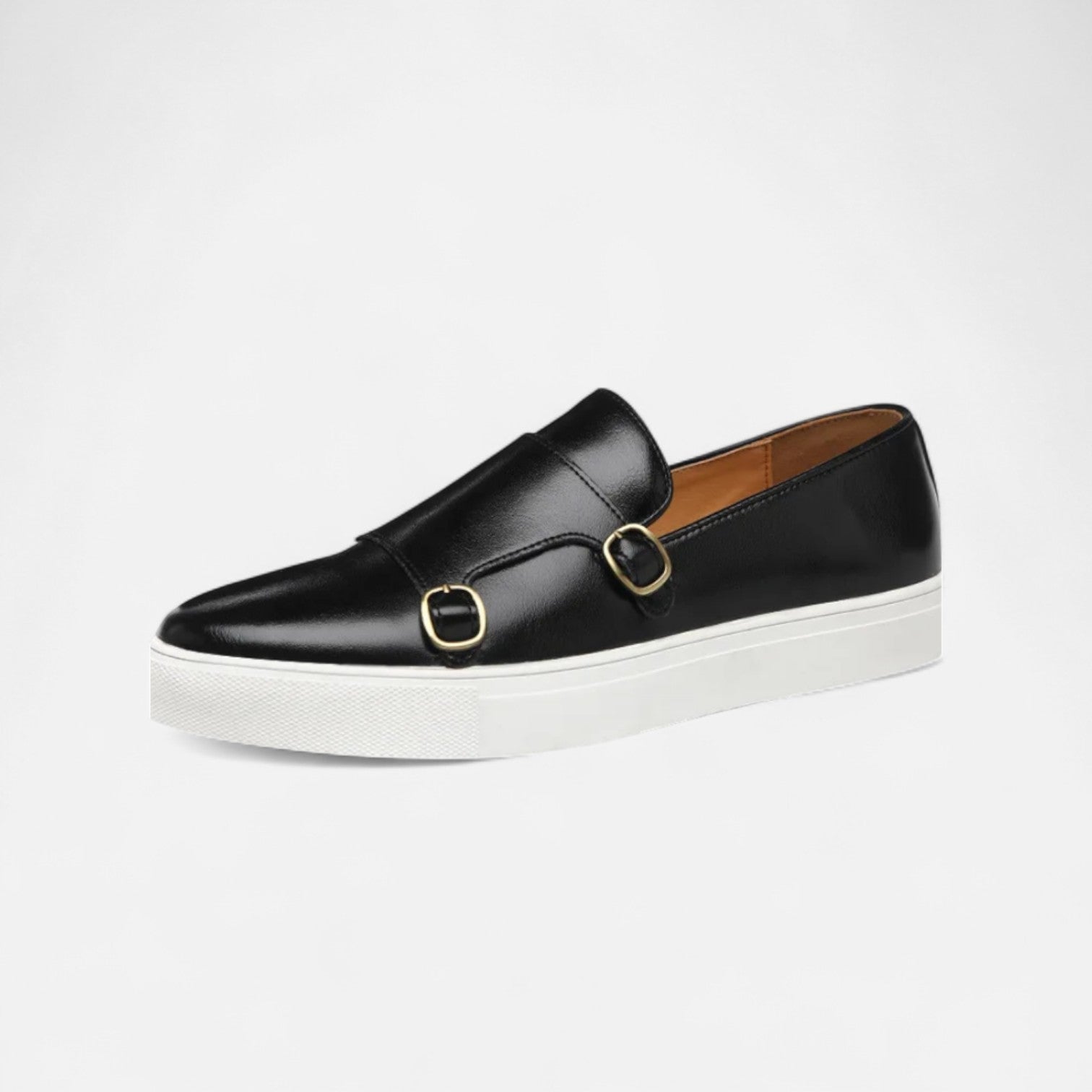Men's Leather Buckle Loafers 0