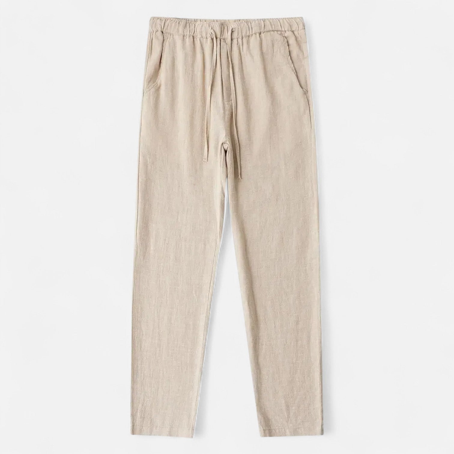 Men's Loose Fit Linen Trousers 0