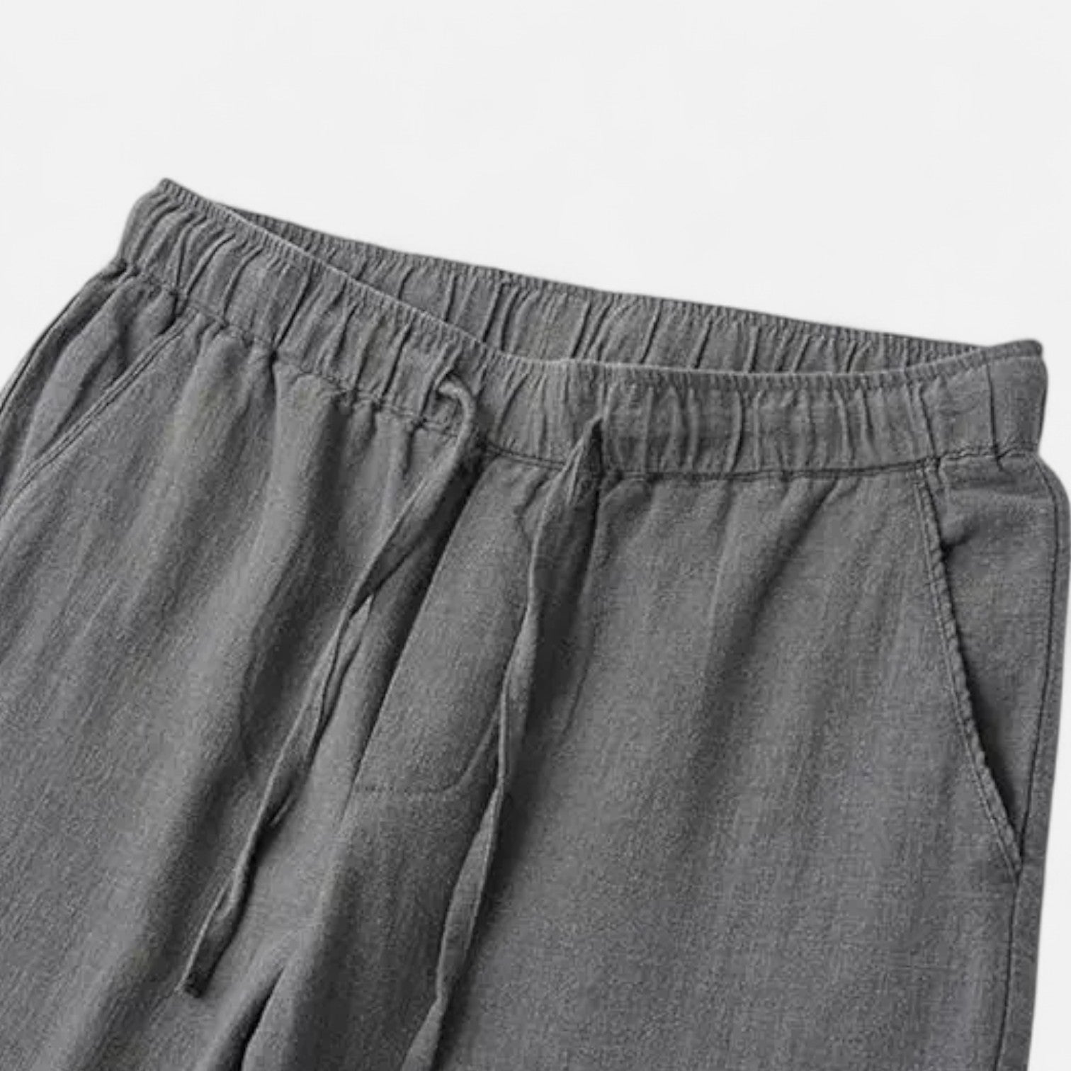 Men's Loose Fit Linen Trousers 7